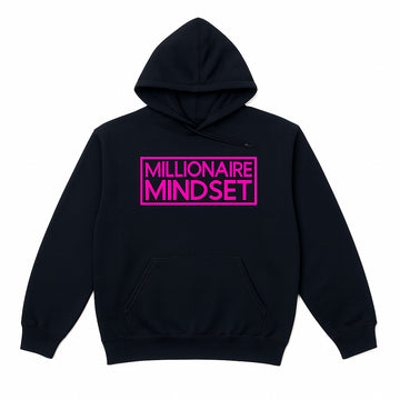 Millionaire Mindset Black/Hot Pink Hoodie