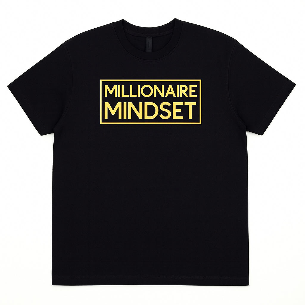 Millionaire Mindset T-Shirt - Black/Gold