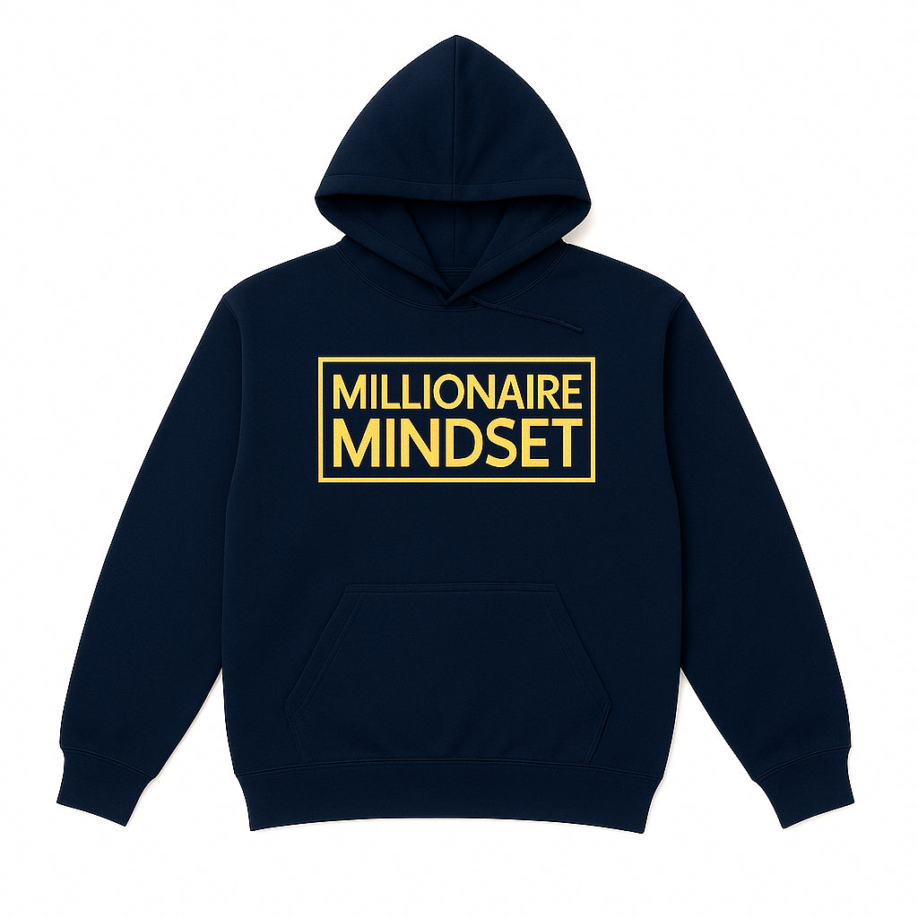 Millionaire Mindset Black/Gold Hoodie