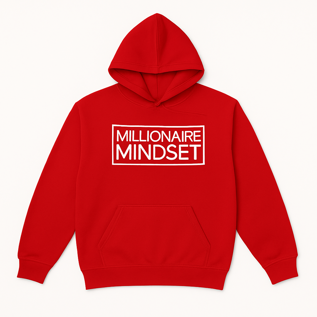 Millionaire Mindset Red/White Hoodie