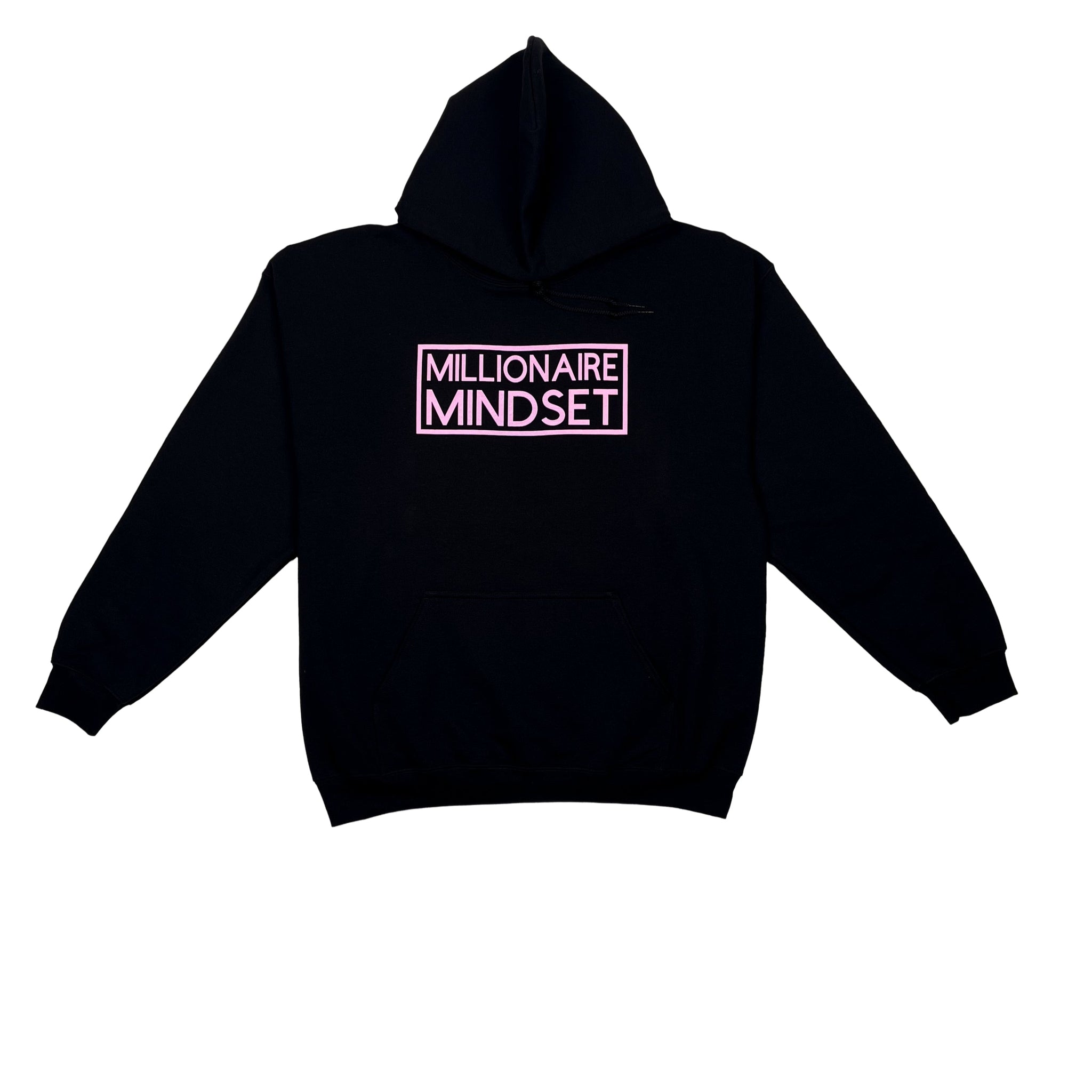 Millionaire Mindset Black/Light Pink Hoodie